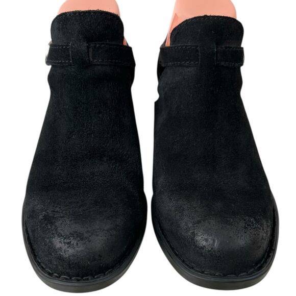 BORN Mendocino Distressed Suede Ankle Boot 2 inch Heel in Black Women’s Size 10M - Picture 8 of 15